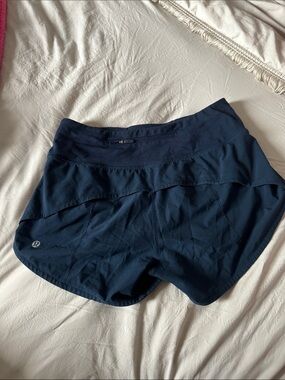 lululemon athletica Navy Running Skirt-Style Athletic Shorts